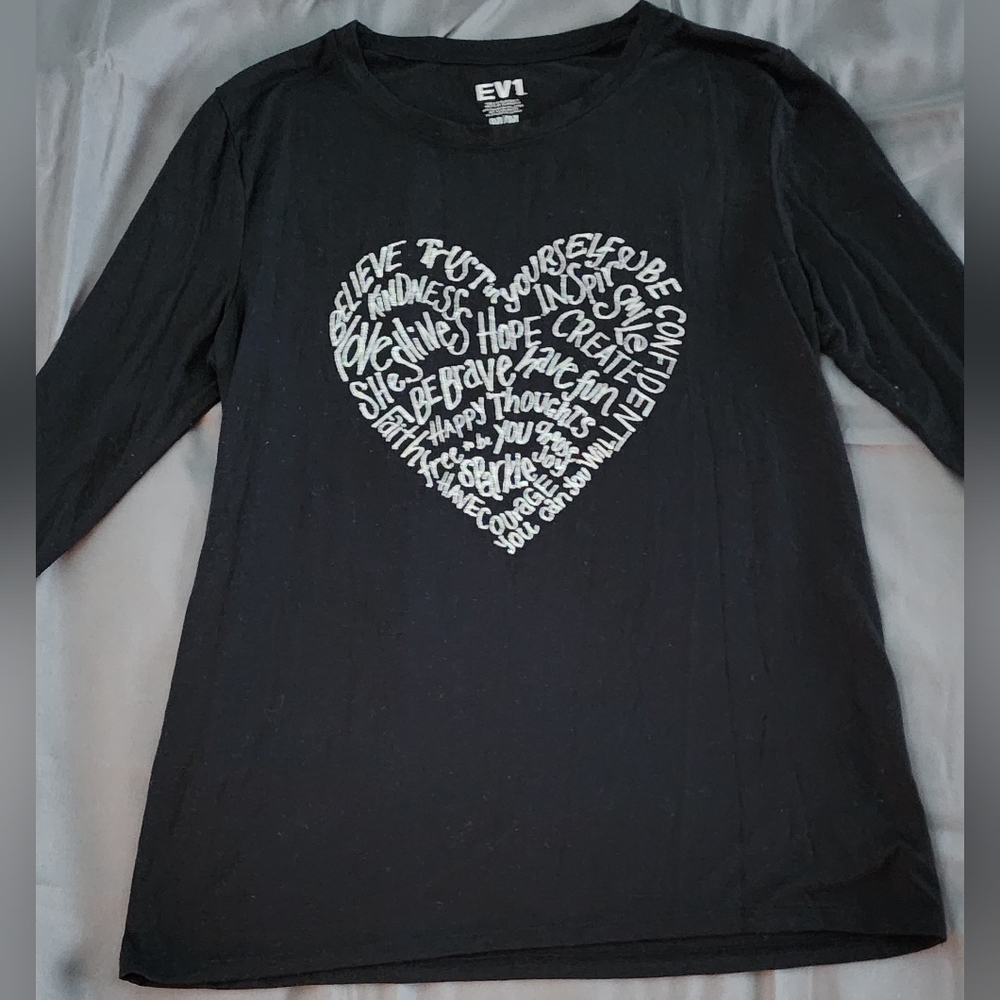 Womens long sleeve sparkly shirt